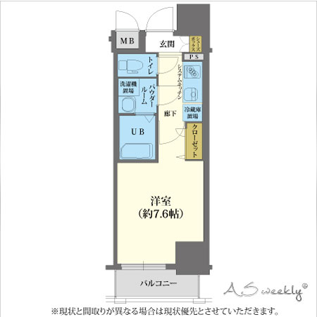 梅田MINAMI-1　間取り