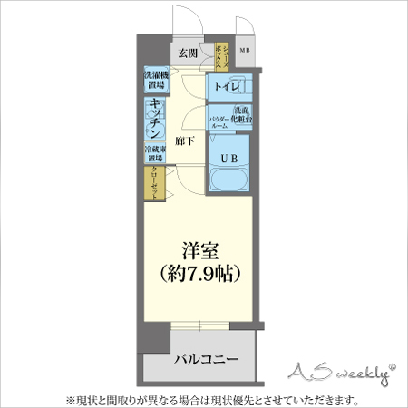 ASweekly新神戸-1　間取り