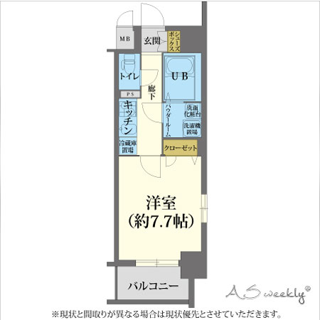 北浜(1630405)　間取り