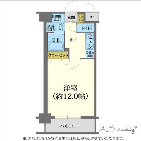 京都西大路-2 禁煙　間取り