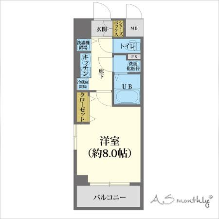 江坂駅前(1000805)　間取り