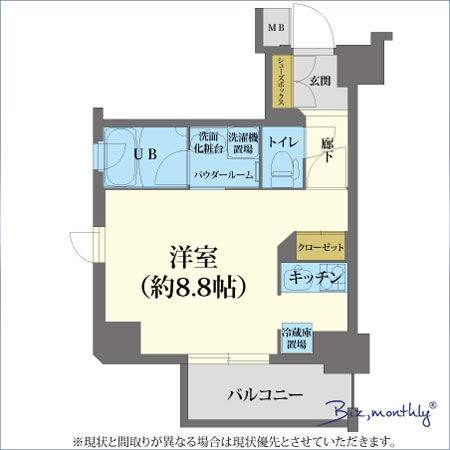 大阪梅田北(1200403)　間取り