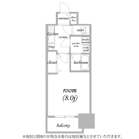 名古屋エアロ-1 禁煙　間取り