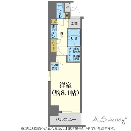 淀屋橋北(1390902)　間取り