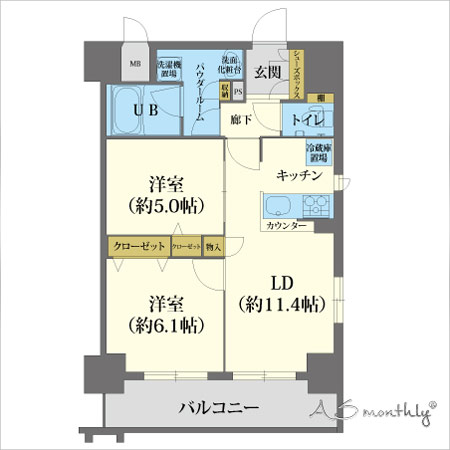  北堀江(1790803)　間取り