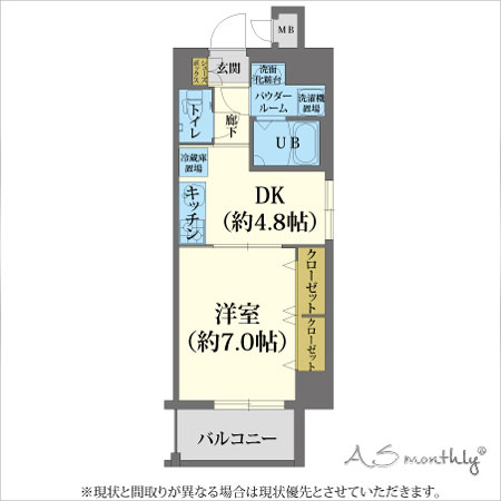 梅田ウエスト-1 ”PREMIUM”　間取り