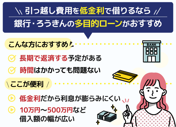 引越し費用を低金利で借りるなら銀行カードローンがおすすめ